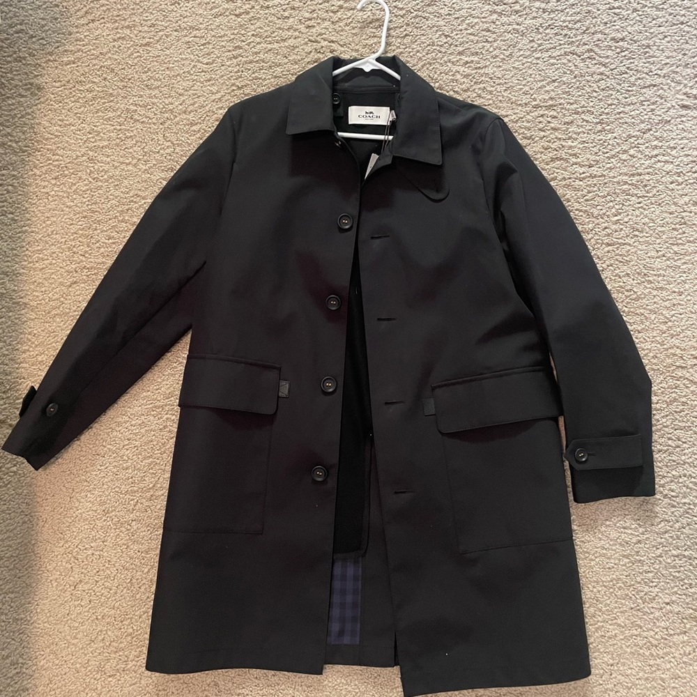 Men’s Coach Commuter Jacket with leather details